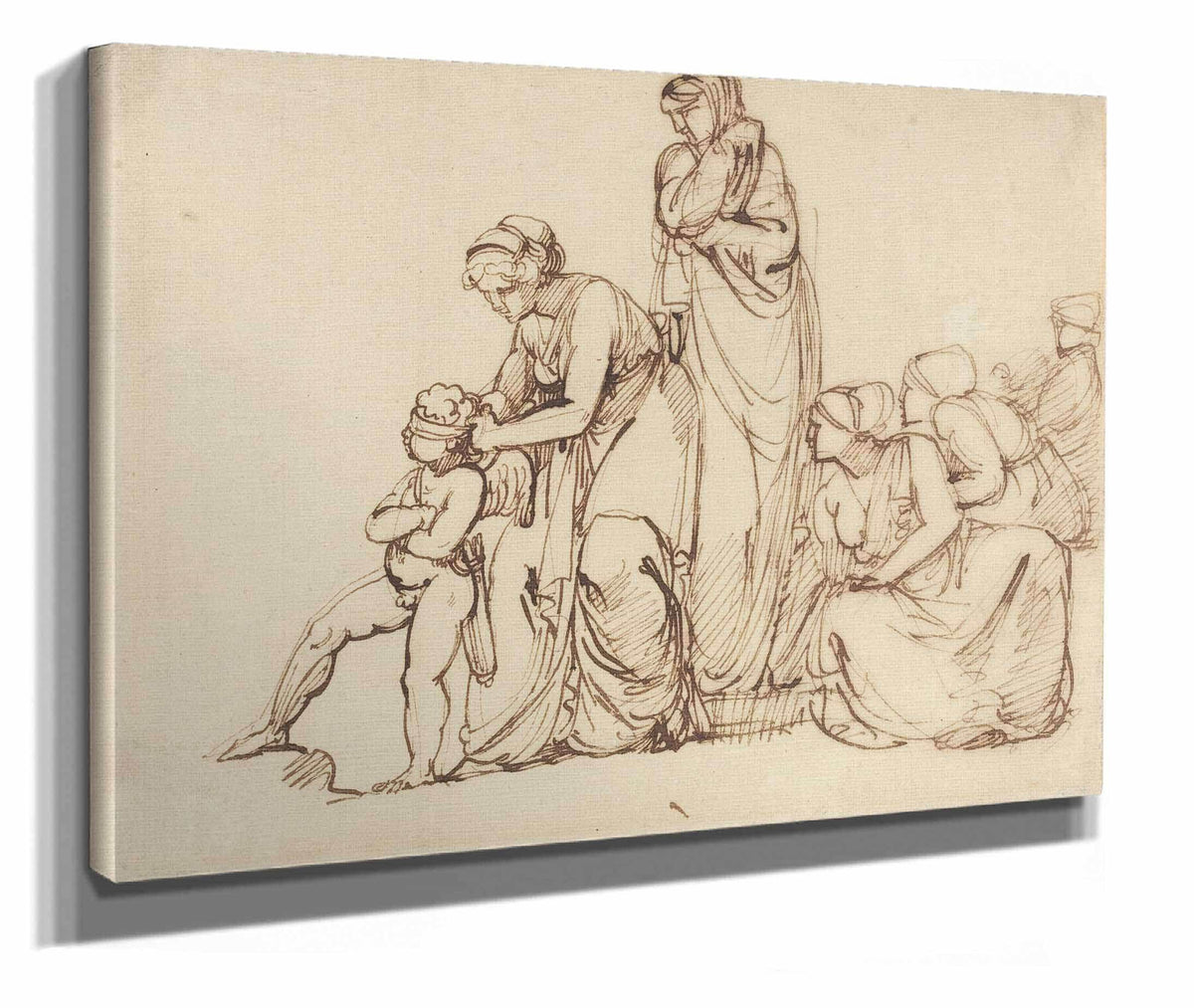 The Blindfolding Of Cupid After by George Romney