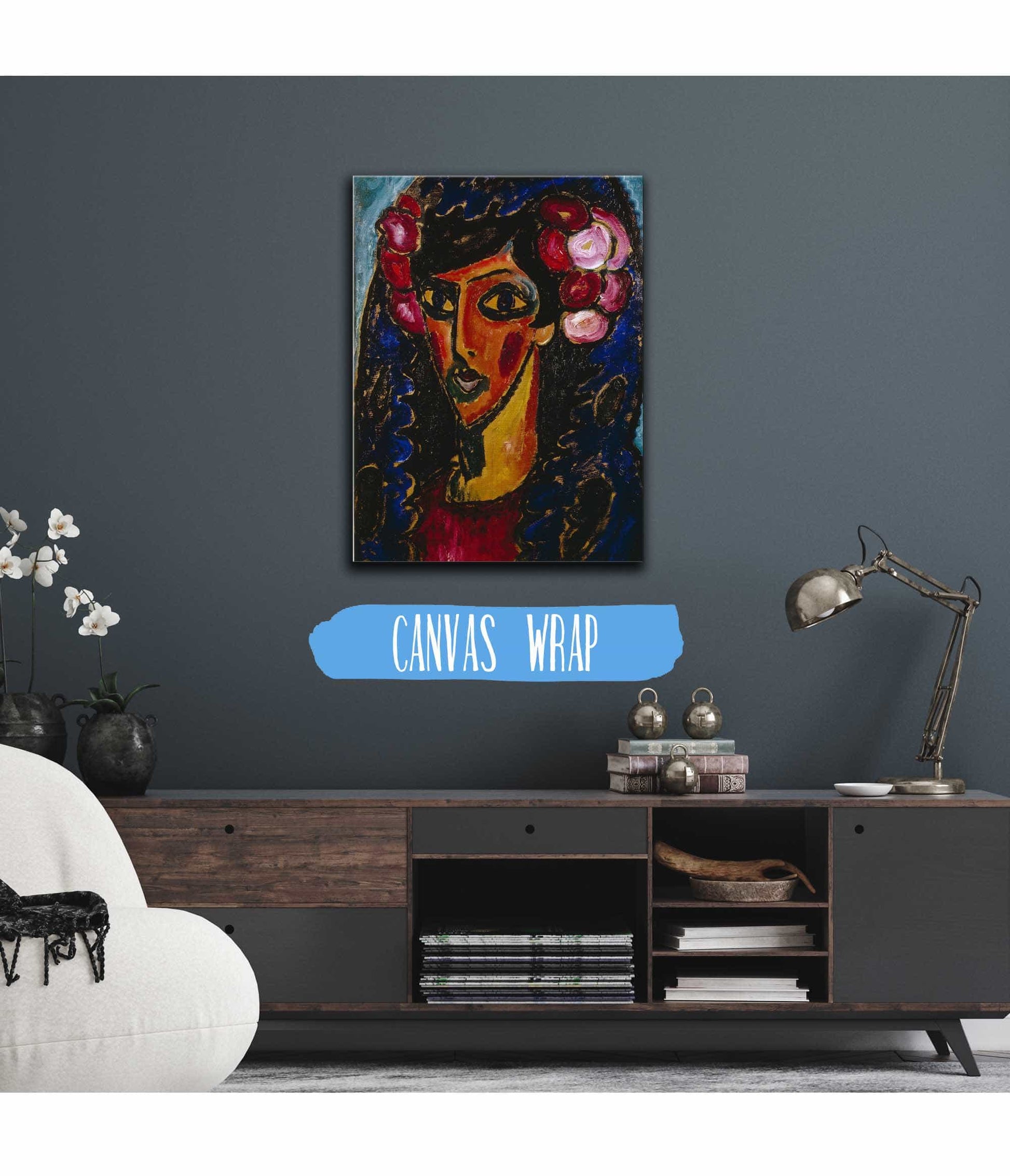 The Blue Mantilla by Alexej Von Jawlensky