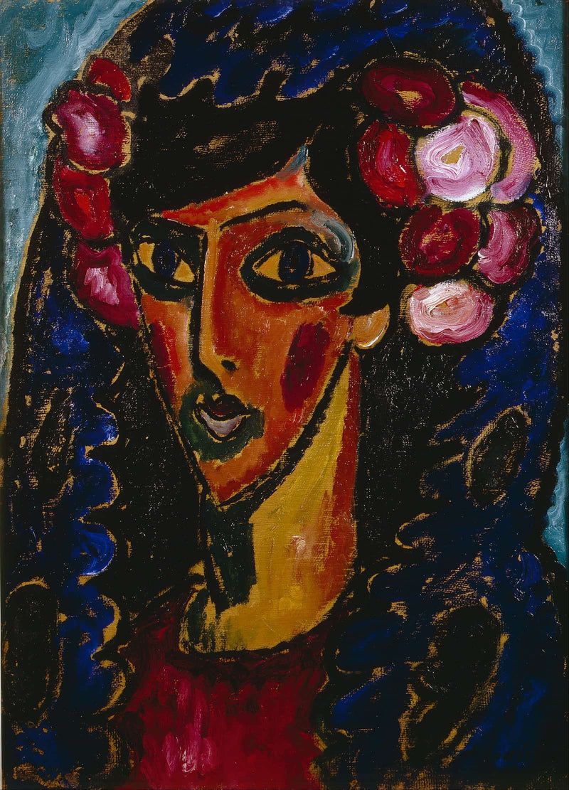 The Blue Mantilla by Alexej Von Jawlensky