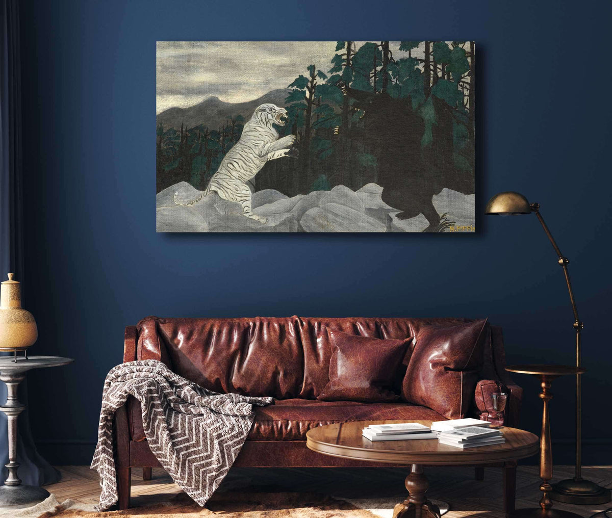 The Blue Tiger by Horace Pippin