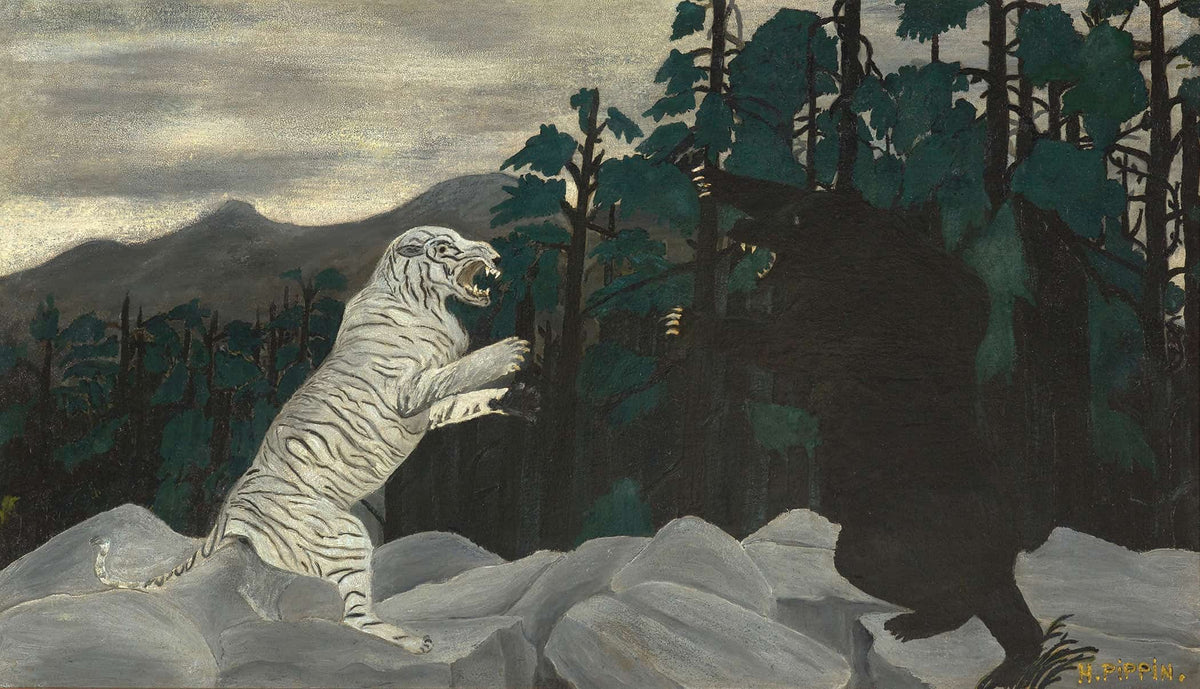 The Blue Tiger by Horace Pippin