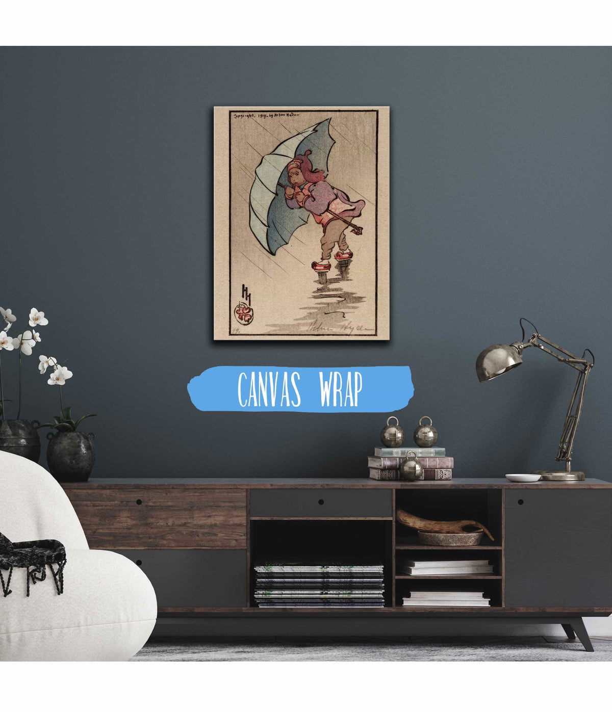 The Blue Umbrella by Helen Hyde