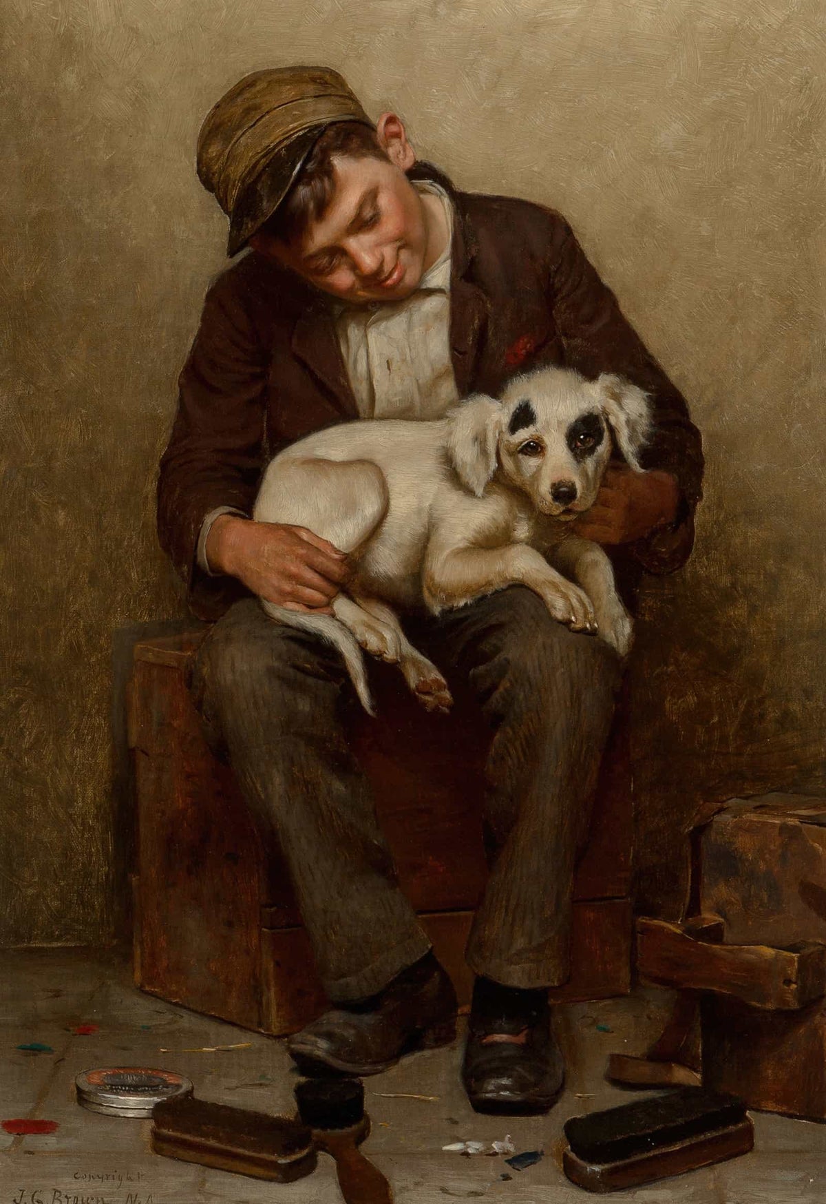 The Bootblacks Best Friend by John George Brown