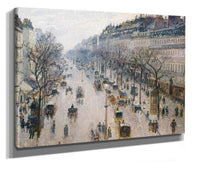 The Boulevard Montmartre On A Winter Morning by Camille Pissarro