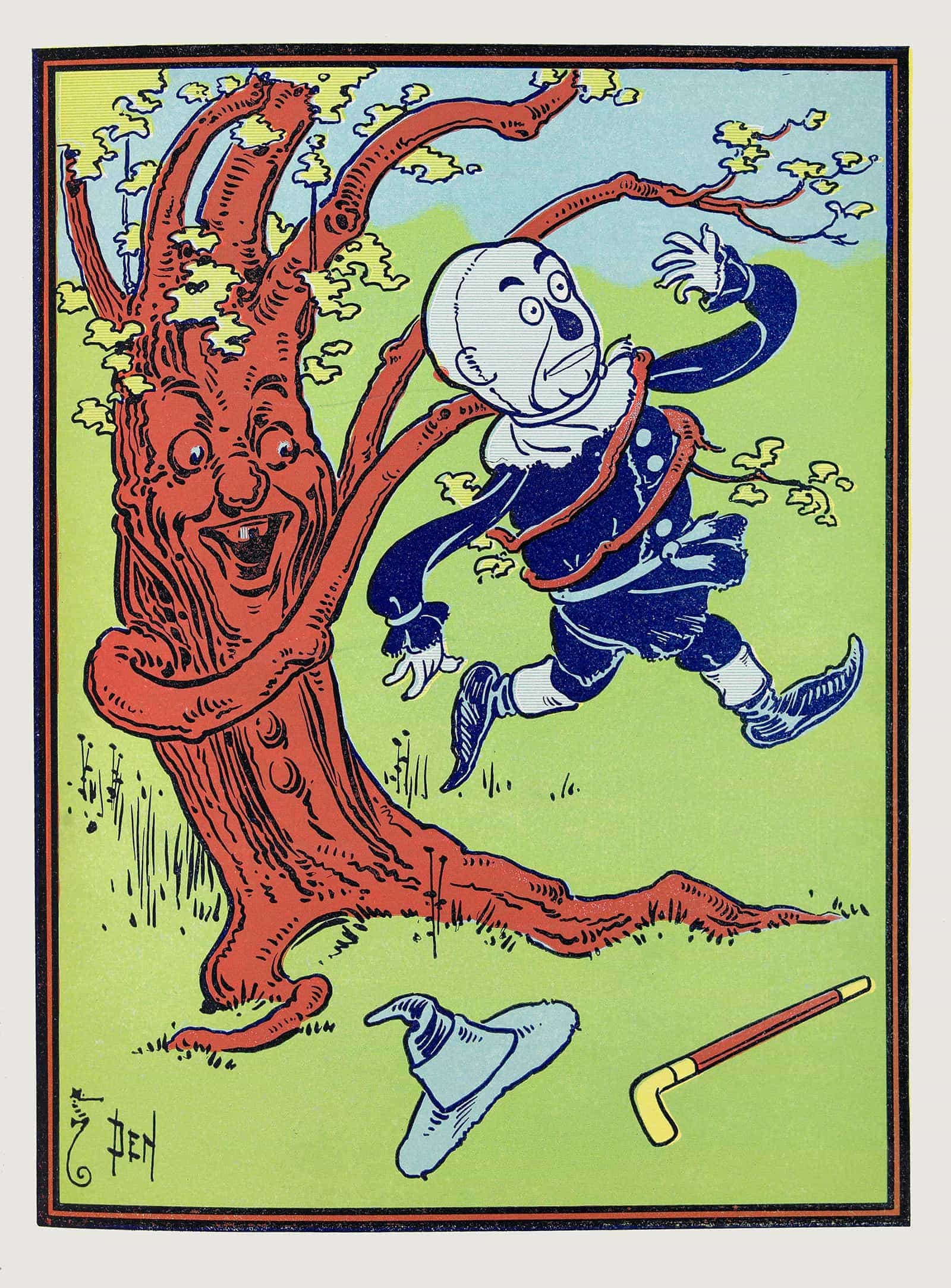 The Branches Bent Down And Twined Around Him by William Wallace Denslow