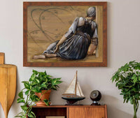 The Briar Rose Series Study For The Garden Court Ii by Sir Edward Coley Burne Jones