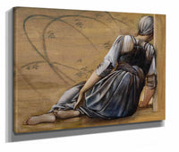 The Briar Rose Series Study For The Garden Court Ii by Sir Edward Coley Burne Jones