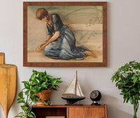 The Briar Rose Series Study For The Garden Court Iv by Sir Edward Coley Burne Jones