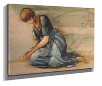 The Briar Rose Series Study For The Garden Court Iv by Sir Edward Coley Burne Jones