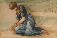 The Briar Rose Series Study For The Garden Court Iv by Sir Edward Coley Burne Jones