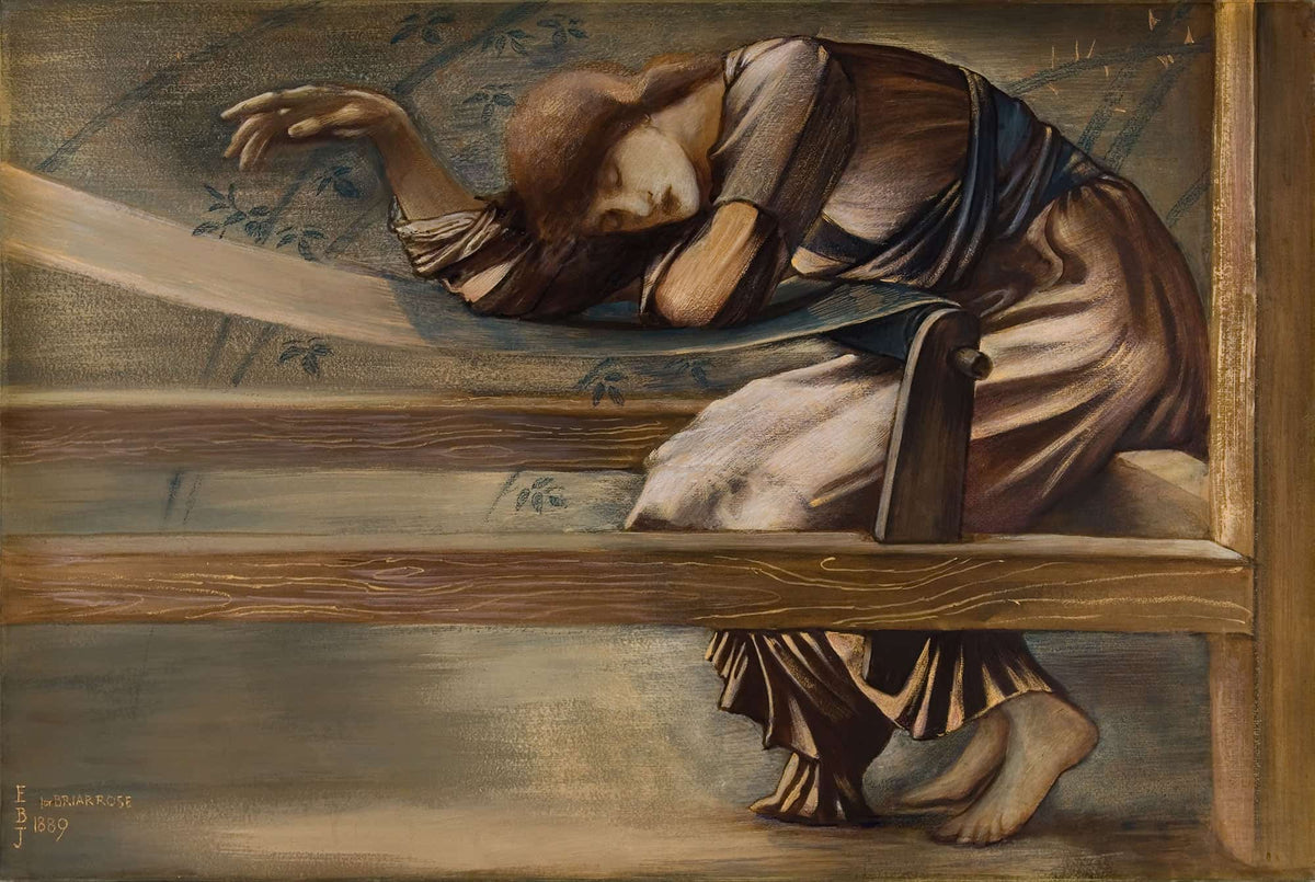The Briar Rose Series Study For The Garden Court V by Sir Edward Coley Burne Jones