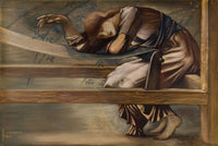 The Briar Rose Series Study For The Garden Court V by Sir Edward Coley Burne Jones
