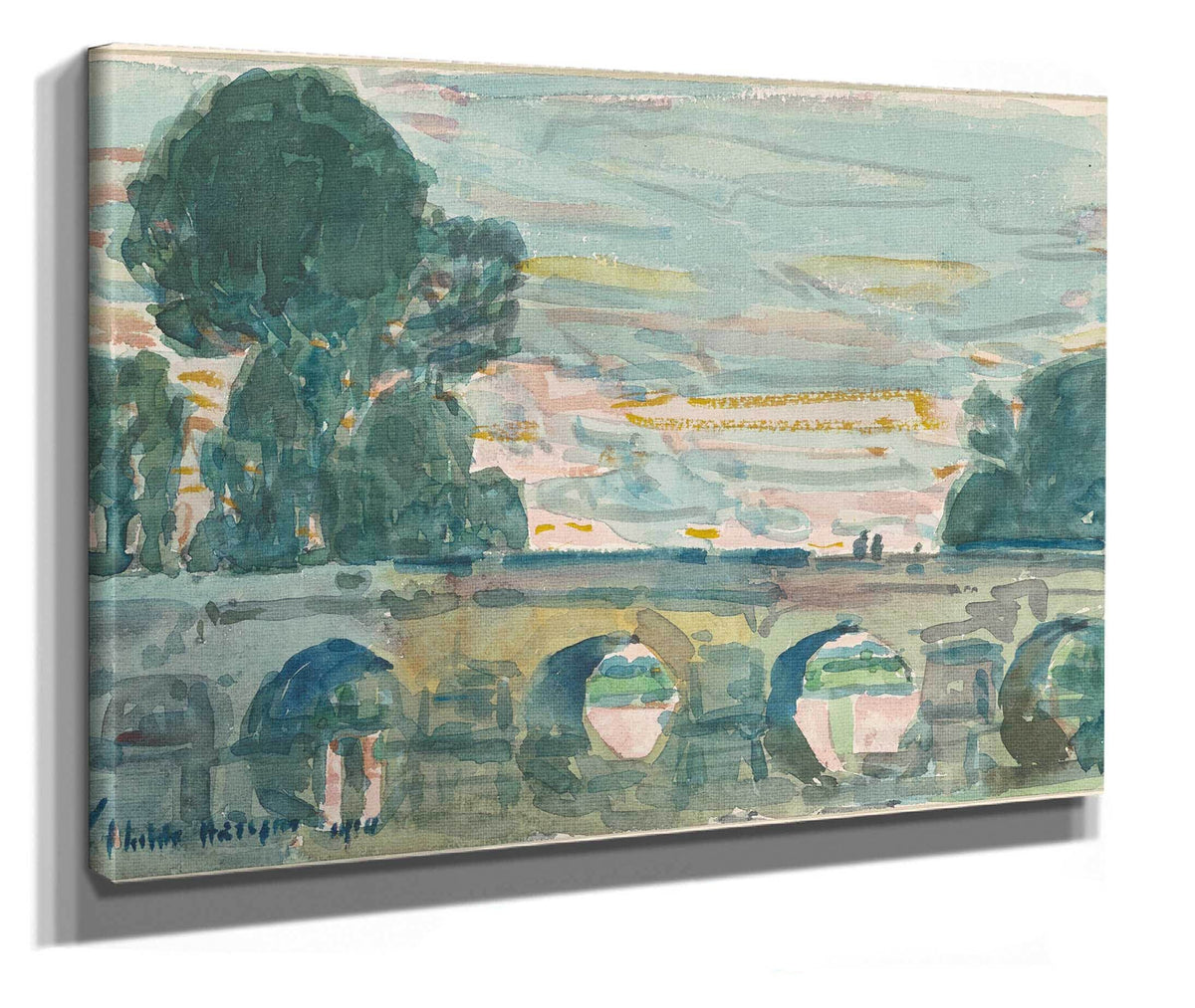 The Bridge At Grez Recto by Childe Hassam