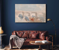 The Bridge At St Valery by Hercules Brabazon Brabazon