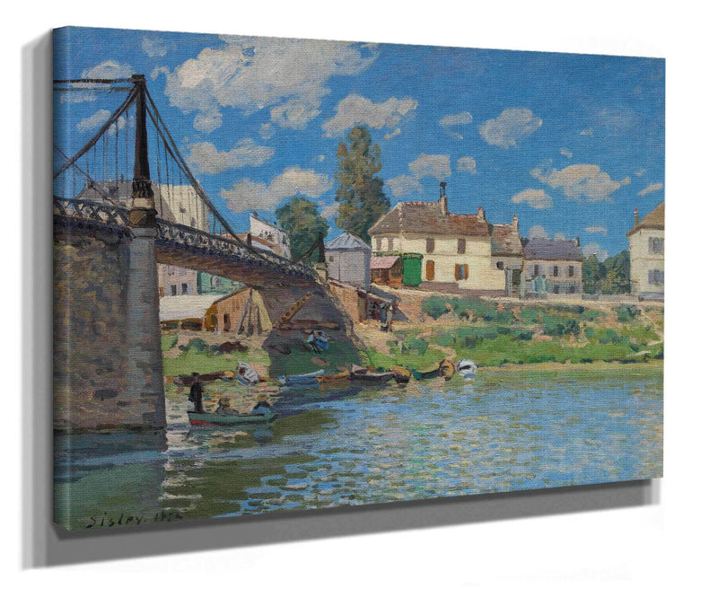 The Bridge At Villeneuve La Garenne by Alfred Sisley