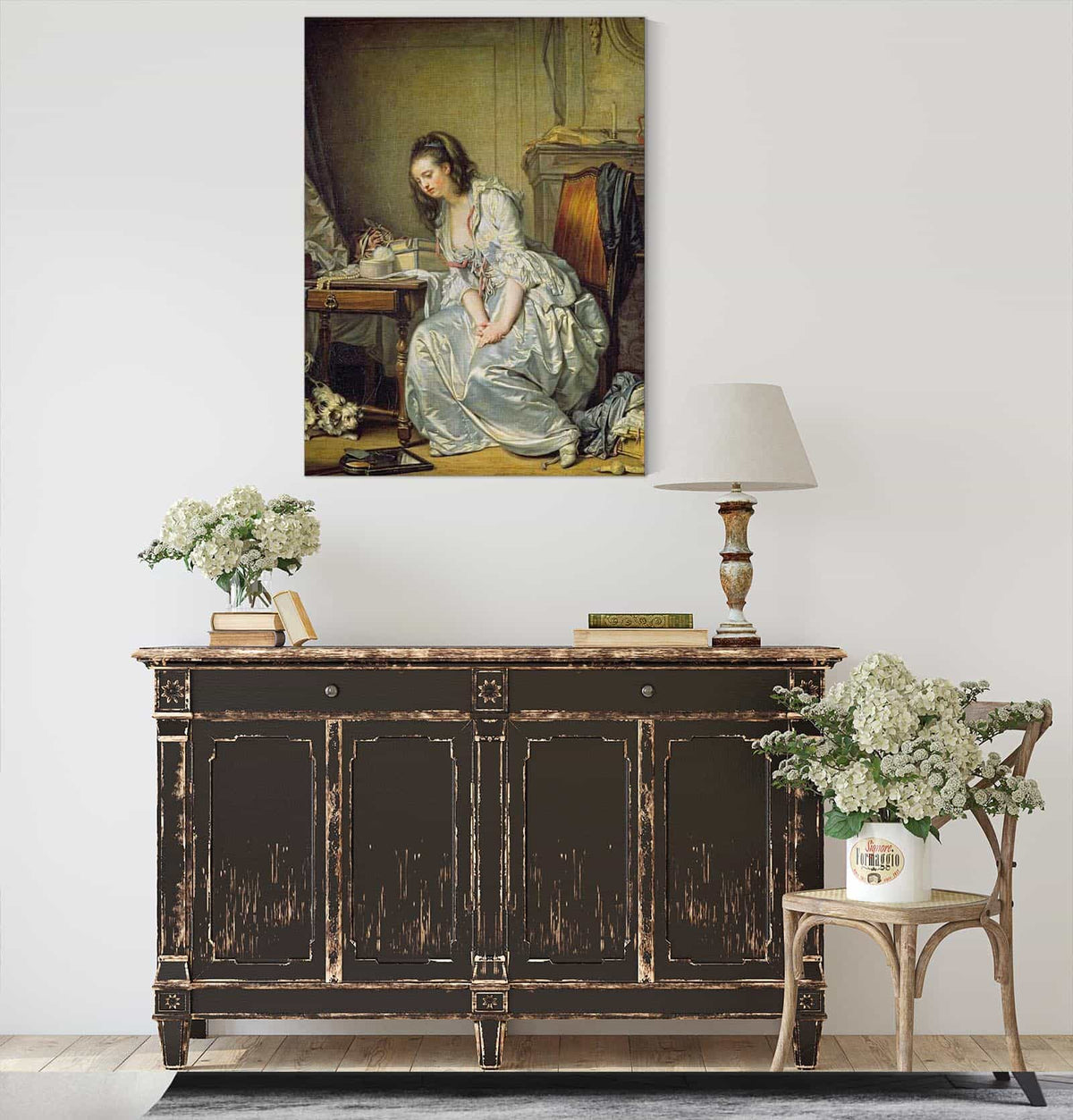 The Broken Mirror  by Jean Baptiste Greuze