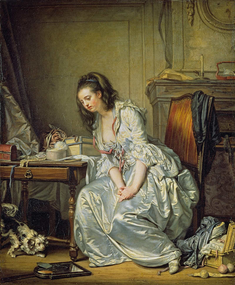 The Broken Mirror  by Jean Baptiste Greuze
