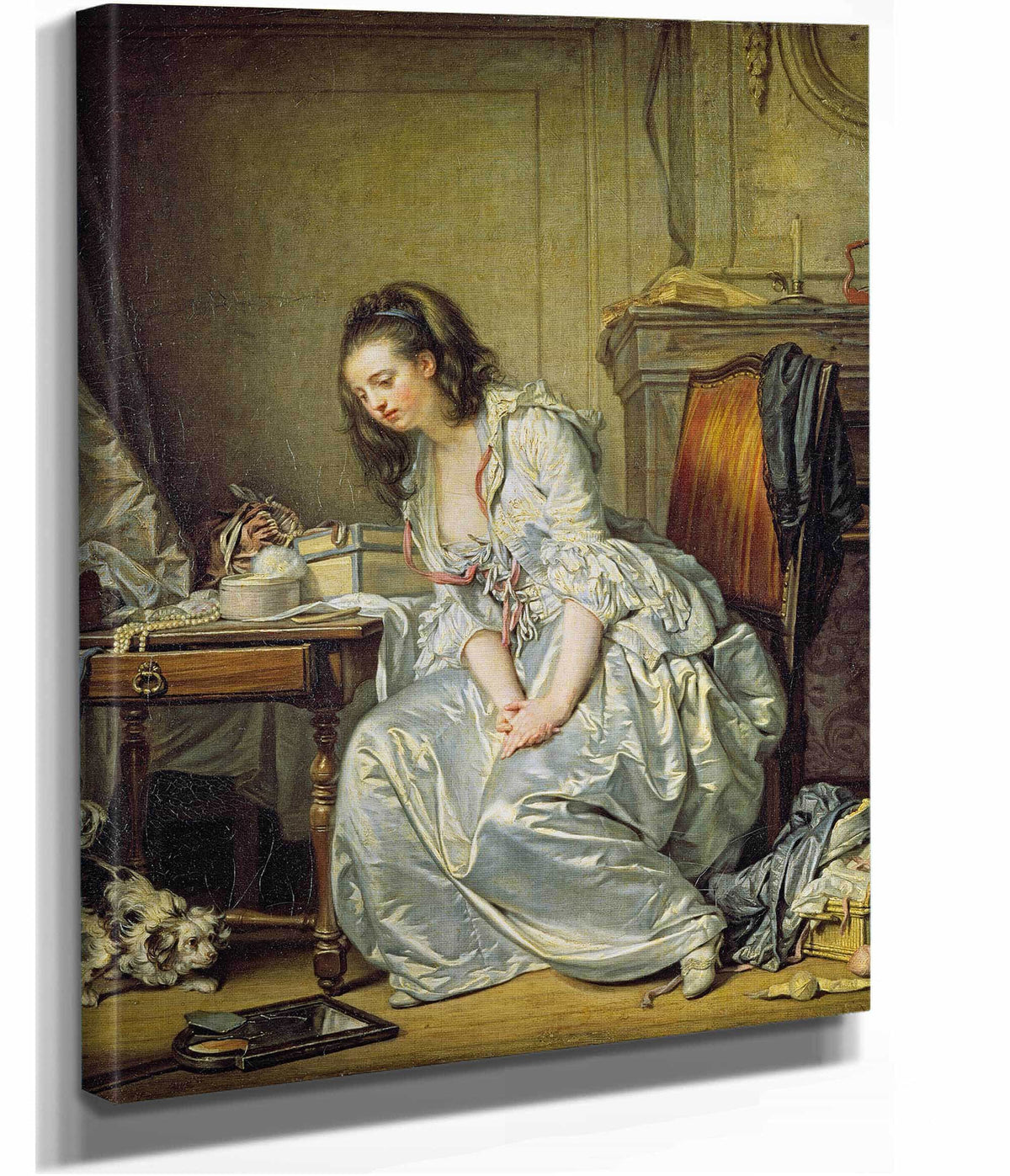The Broken Mirror  by Jean Baptiste Greuze