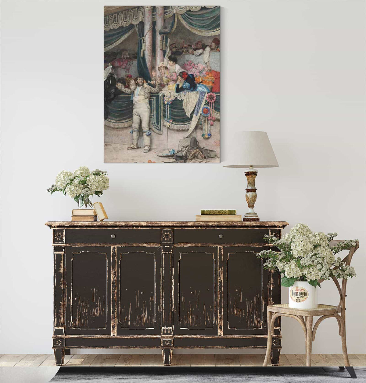 The Bullfighters Adoring Crowd by Jehan Georges Vibert