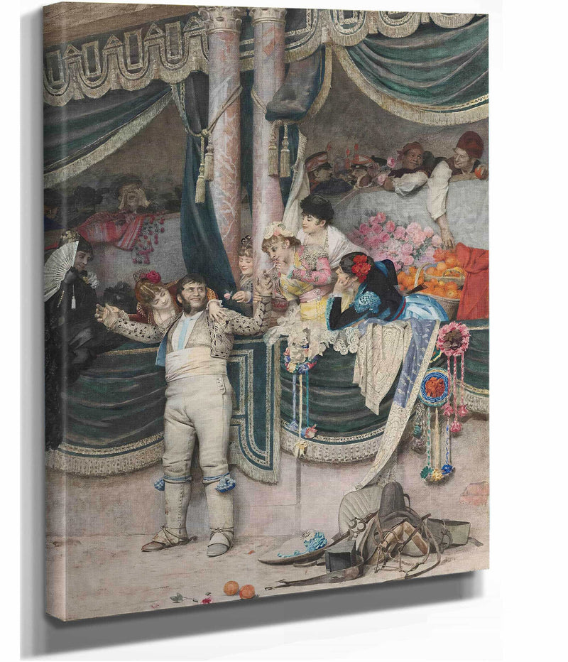 The Bullfighters Adoring Crowd by Jehan Georges Vibert