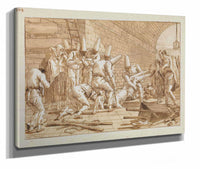 The Burial Of Punchinello by Giovanni Domenico Tiepolo