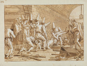 The Burial Of Punchinello by Giovanni Domenico Tiepolo