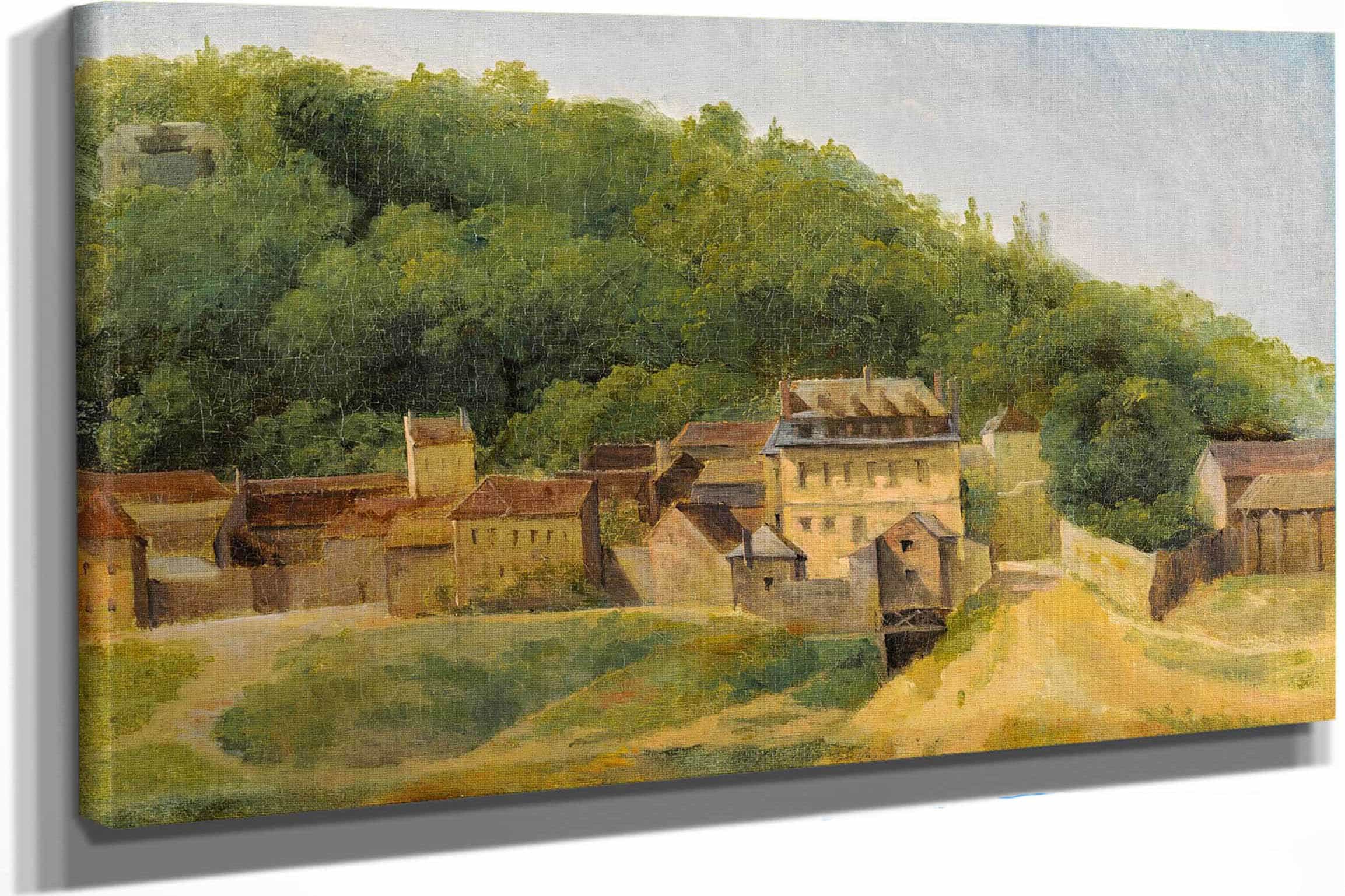 The Cabassud Houses Ville Davray by Jean Baptiste Camille Corot