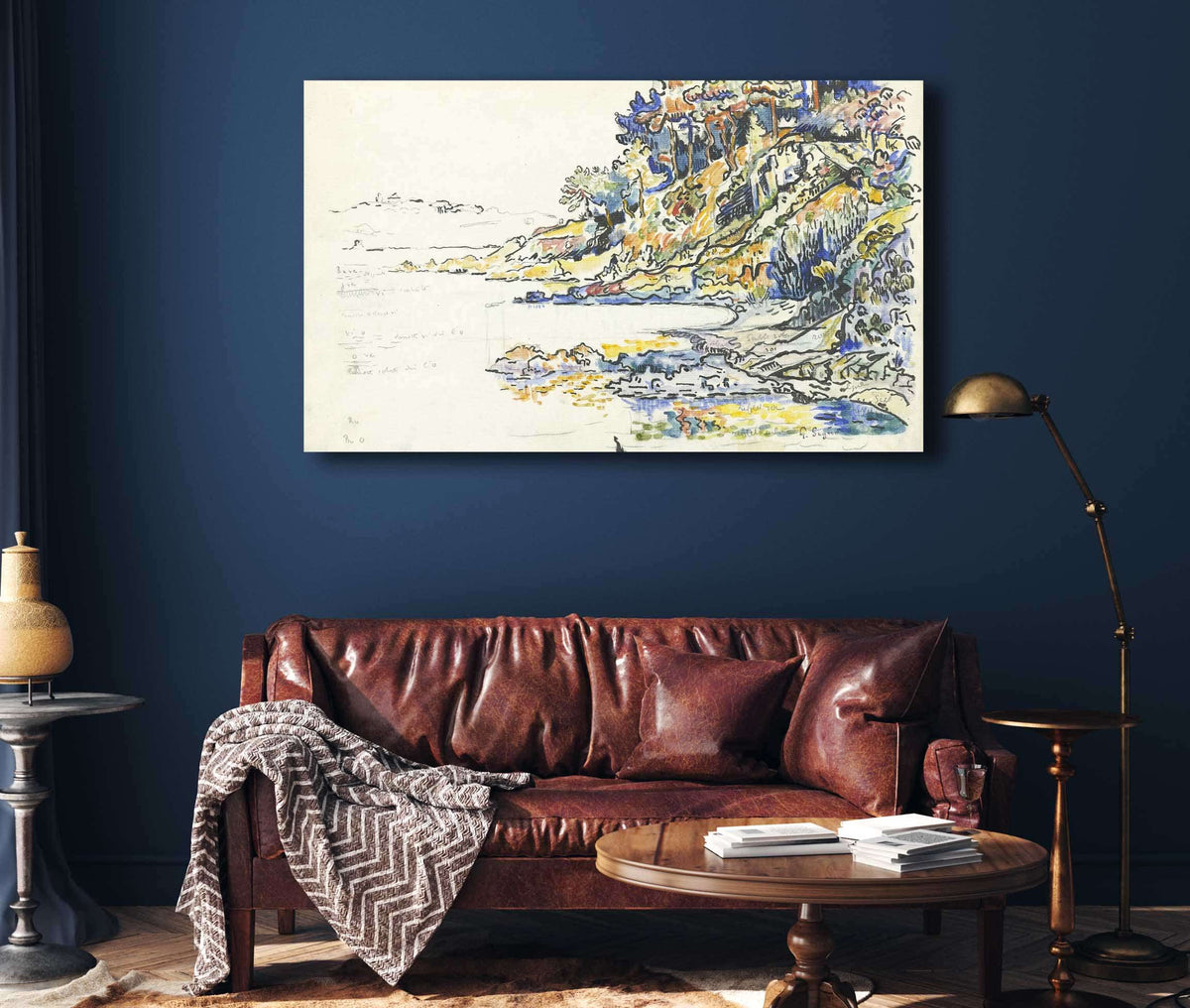 The Calanque At Saint Tropez by Paul Signac