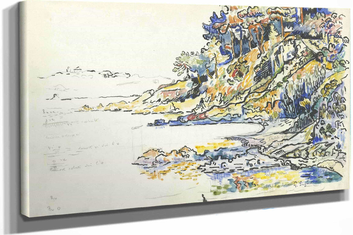 The Calanque At Saint Tropez by Paul Signac