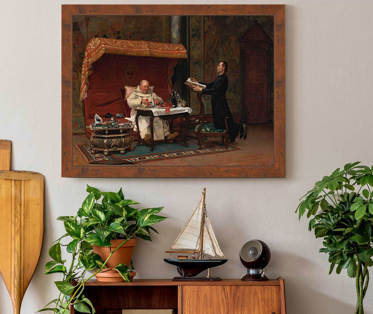 The Canons Dinner by Jehan Georges Vibert