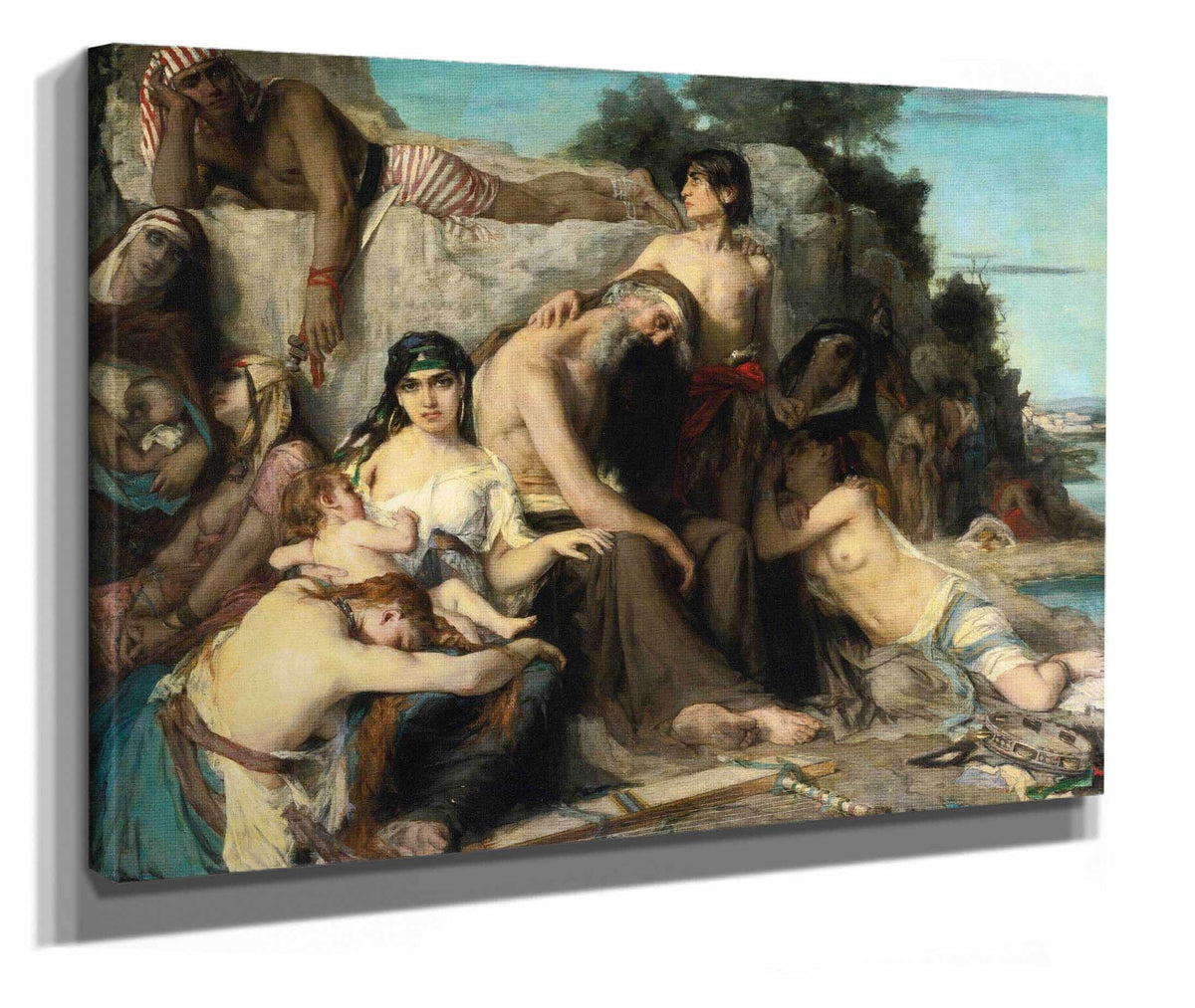 The Captivity Of The Jews In Babylon by Leon Francois Comerre