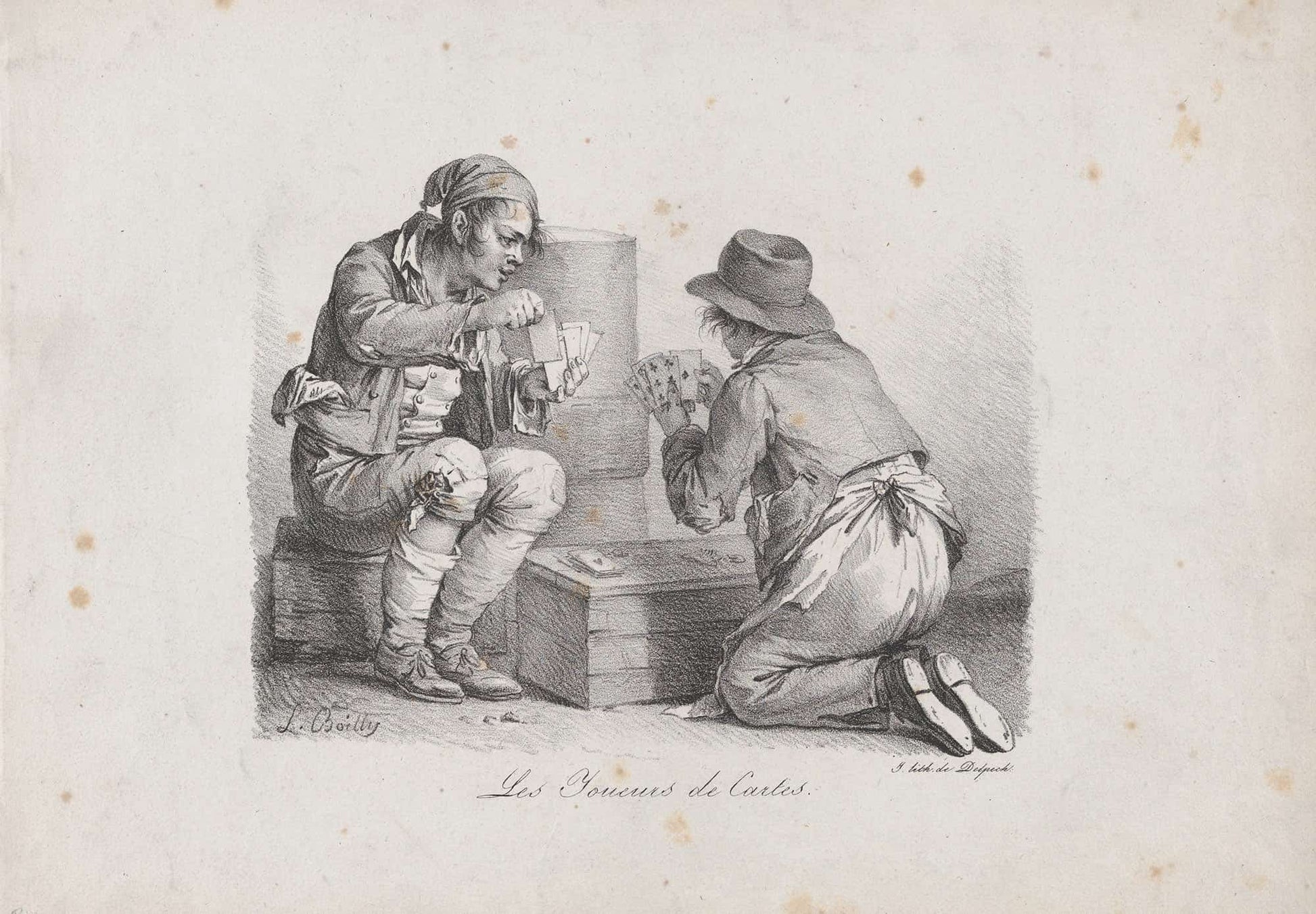 The Card Players by Louis Leopold Boilly