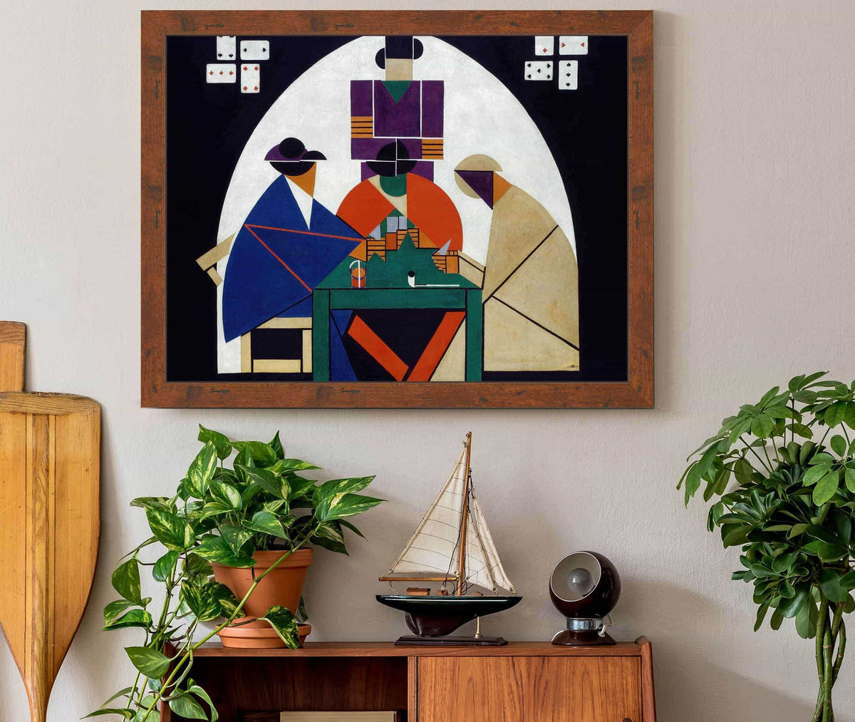 The Cardplayers Between And by Theo Van Doesburg