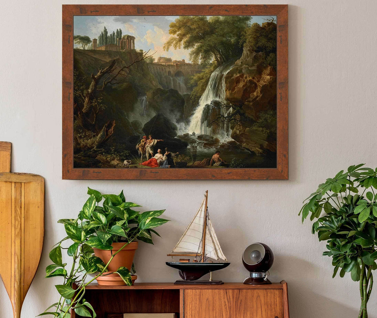 The Cascade At Tivoli About by Claude Joseph Vernet