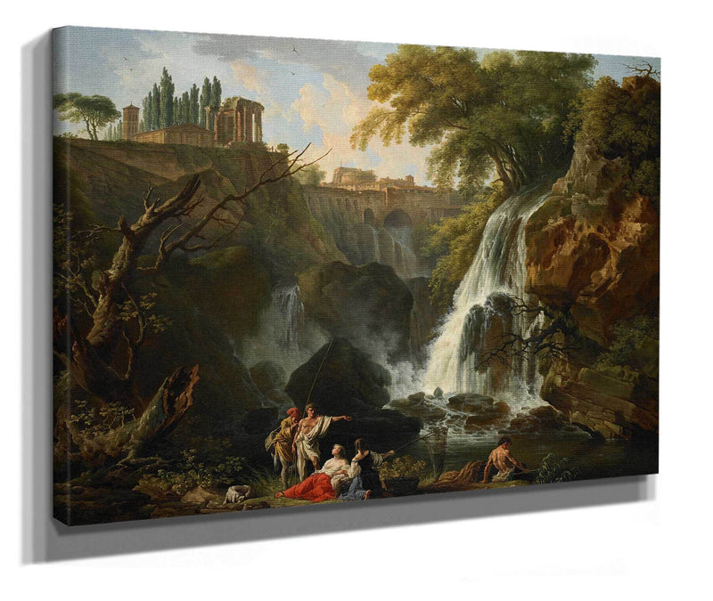 The Cascade At Tivoli About by Claude Joseph Vernet