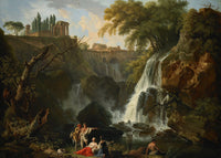 The Cascade At Tivoli About by Claude Joseph Vernet