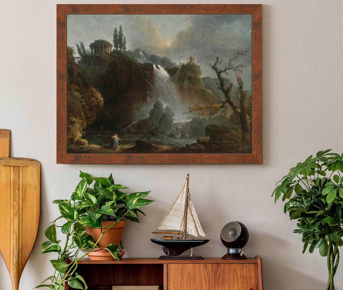 The Cascades At Tivoli by Hubert Robert