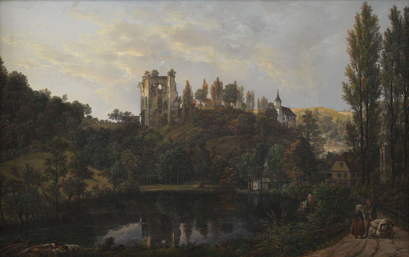 The Castle Ruin At Tharandt by Johan Christian Dahl