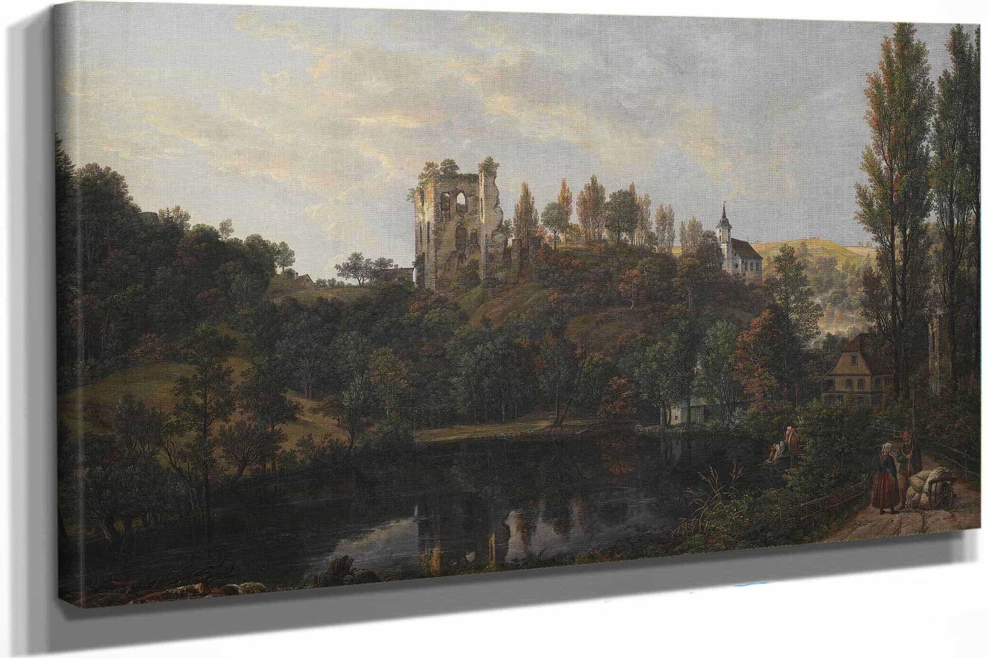 The Castle Ruin At Tharandt by Johan Christian Dahl