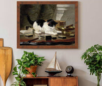 The Cat At Play C by Henriette Ronner Knip