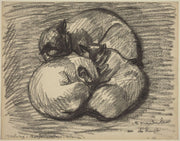 The Cats Tsching Batzar And Blanc Blanc by Theophile Alexandre Steinlen
