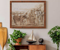 The Cattle Vendor S by Giovanni Domenico Tiepolo