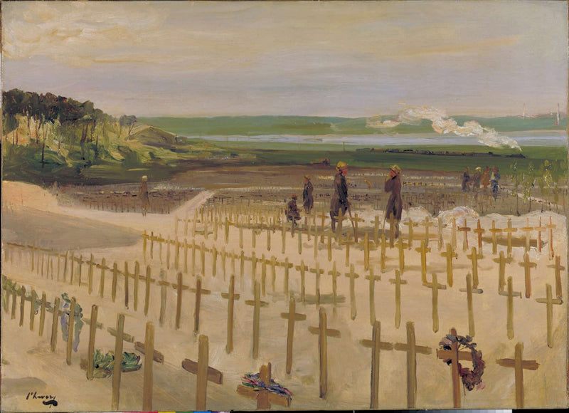 The Cemetery Etaples by Sir John Lavery