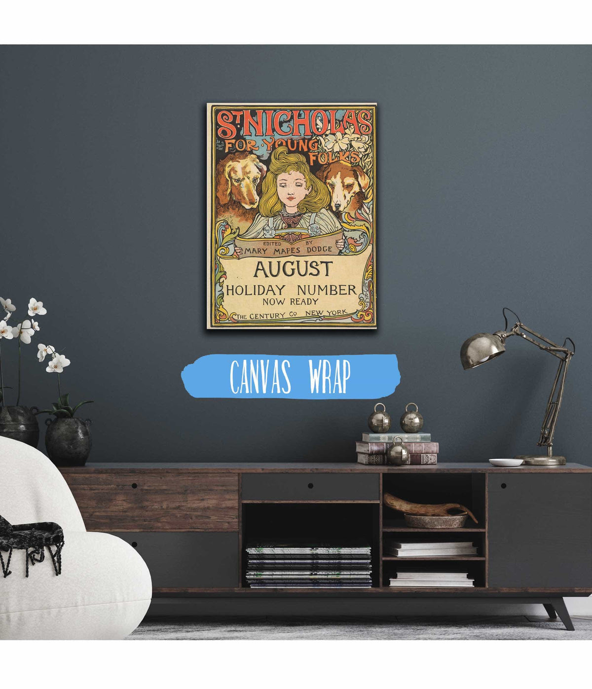 The Century Holiday Number St Nicholas For Young Folks August by Louis Rhead