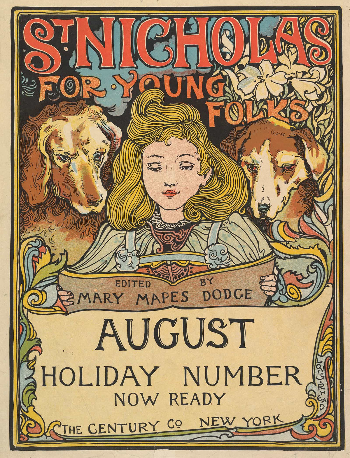 The Century Holiday Number St Nicholas For Young Folks August by Louis Rhead