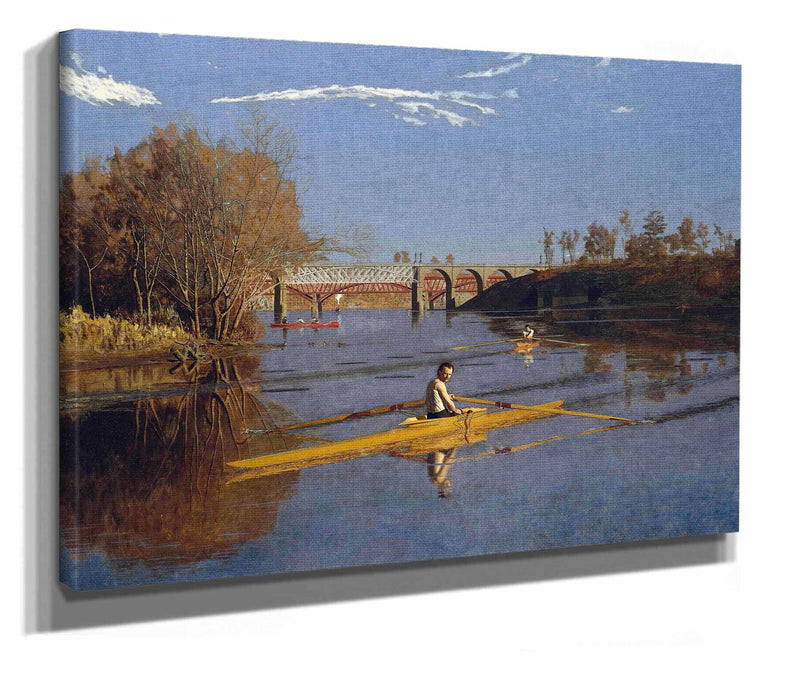 The Champion Single Sculls Max Schmitt In A Single Scull by Thomas Eakins
