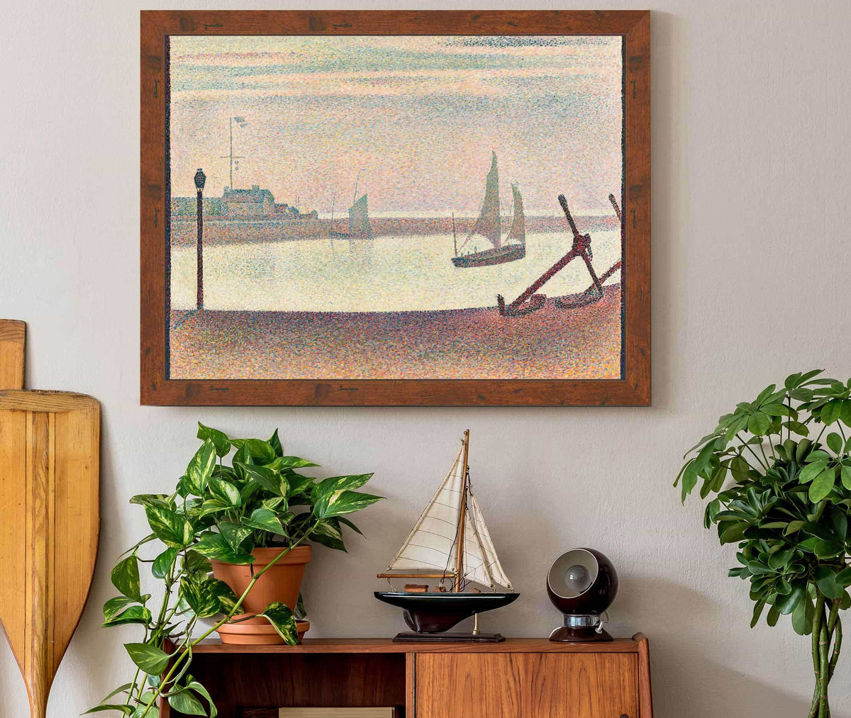 The Channel At Gravelines Evening by Georges Seurat