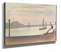 The Channel At Gravelines Evening by Georges Seurat