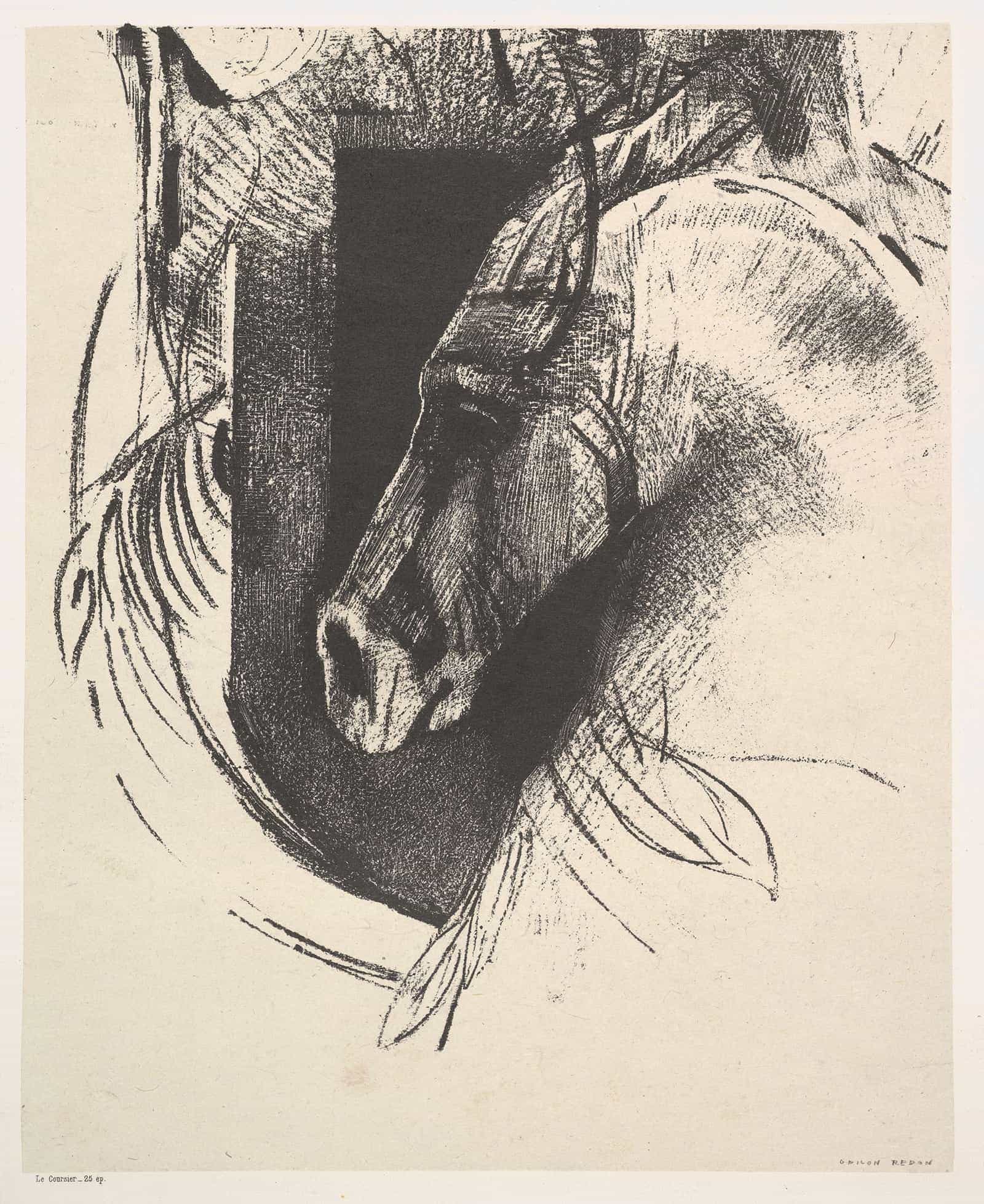 The Charger by Odilon Redon