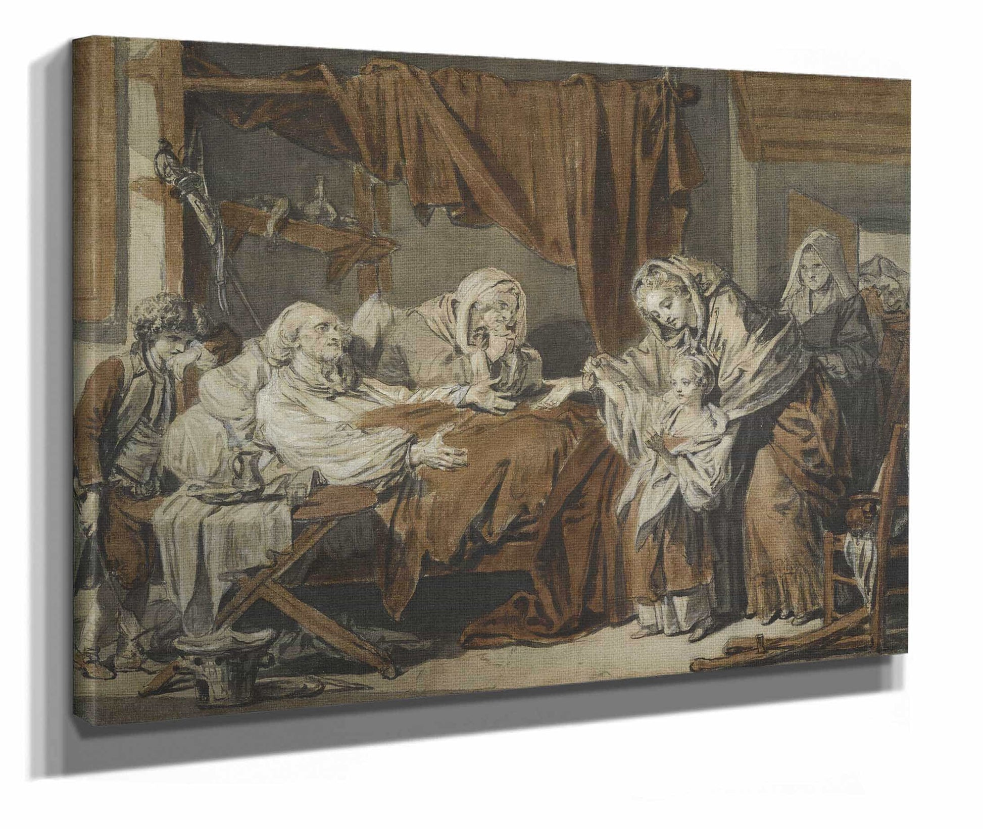 The Charitable Woman La Dame De Charite  by Jean Baptiste Greuze